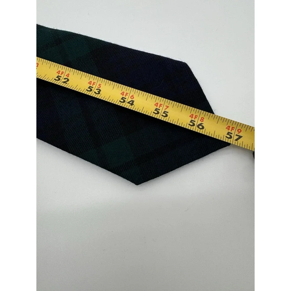 Cawdor Castle Scotland Wool‎ Tie Green Blue Tartan Plaid 100% Wool Scotland